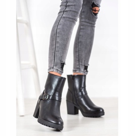 J. Star Modische Stiefel auf der Plattform schwarz 1