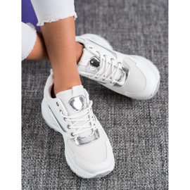 Ideal Shoes Stylische Sport-Sneaker weiß 1