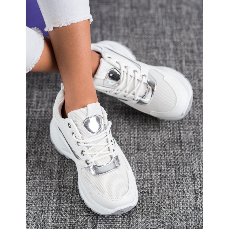 Ideal Shoes Stylische Sport-Sneaker weiß 1