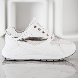 Ideal Shoes Stylische Sport-Sneaker weiß 2