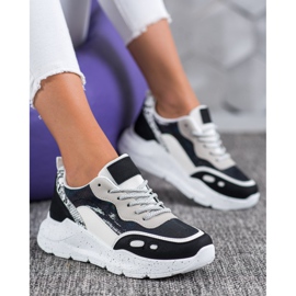 Kayla Sneaker mit Holo-Effekt schwarz 1