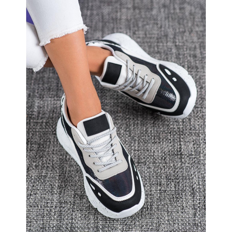 Kayla Sneaker mit Holo-Effekt schwarz 2