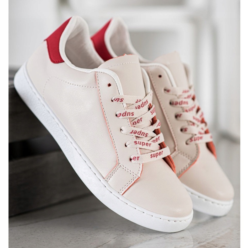 SHELOVET Modische Sportschuhe weiß rot 2