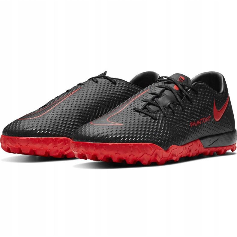 Nike Phantom M Gt Academy Tf CK8470 060 Fußballschuh schwarz rot schwarz 2