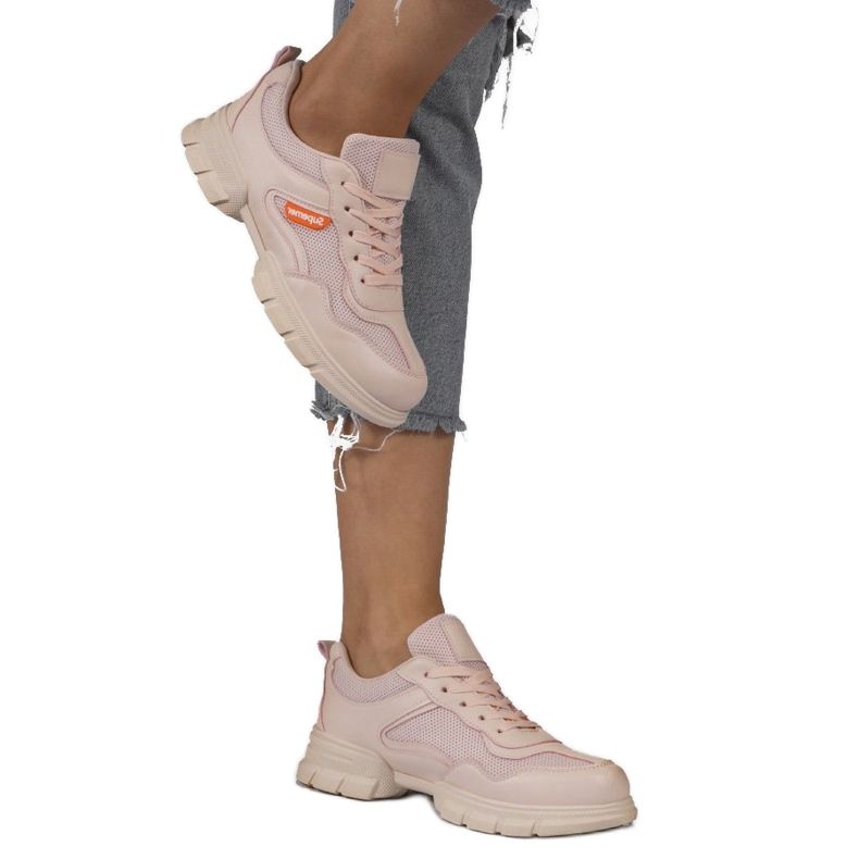 Rosa modische Sportschuhe C051 1