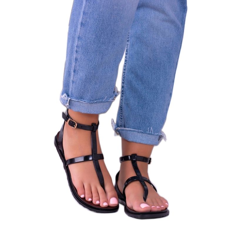 Lu Boo Sandalen Römer, Japanisches Lento Schwarz 2