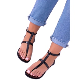 Lu Boo Sandalen Römer, Japanisches Lento Schwarz 1
