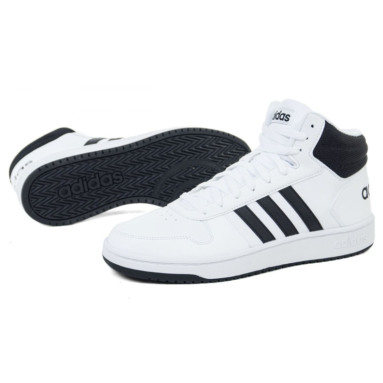 Adidas Hoops 2.0 Mid M BB7208 Schuhe mehrfarbig weiß 1