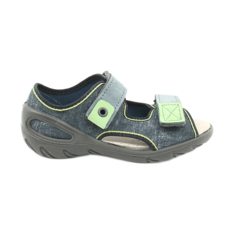 Befado Kinderschuhe 065X141 grau grün 1