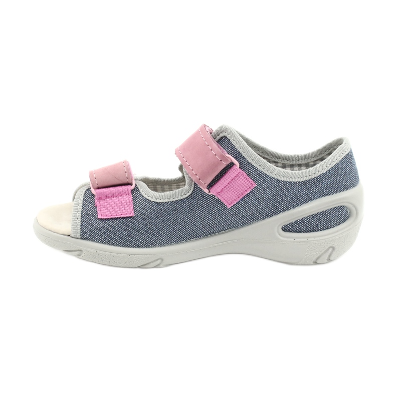 Befado Kinderschuhe 065X145 marineblau rosa grau 2