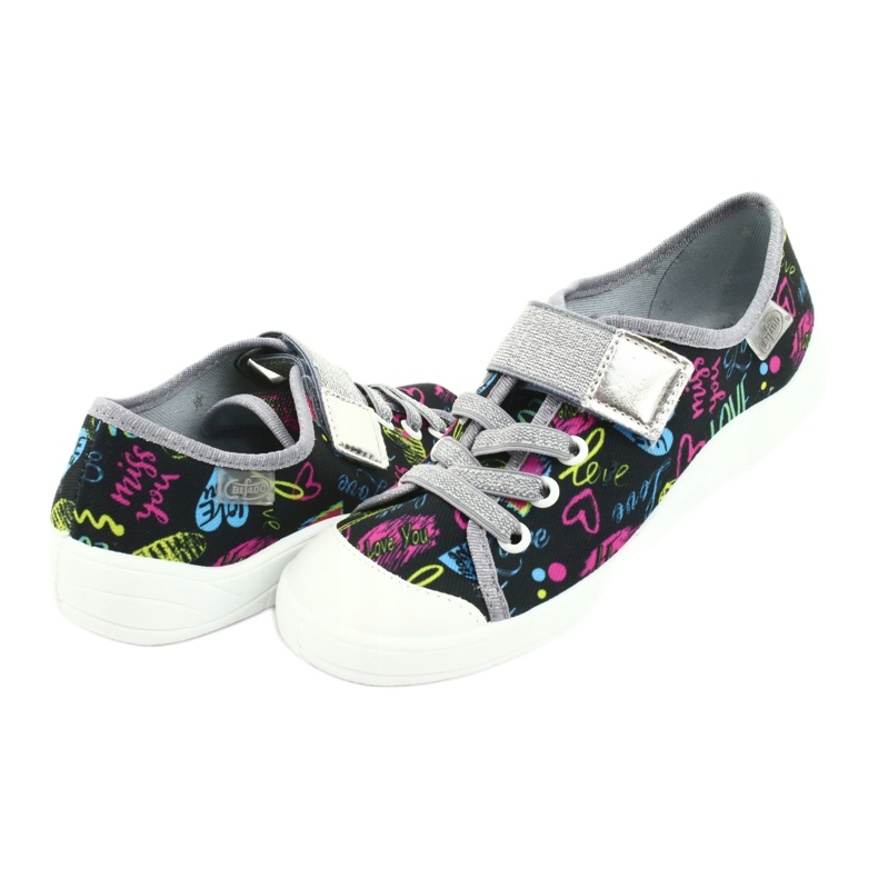 Befado Kinderschuhe 251Q137 schwarz grau mehrfarbig 2