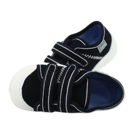 Befado Kinderschuhe 907P118 weiß navy blau 5