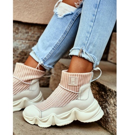 Damen Hohe Sportschuhe Big Star Weiß GG274608 2