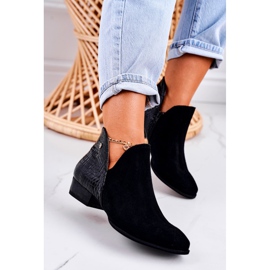 Damenstiefel Maciejka Leder Schwarz Schlange 04091-72 1