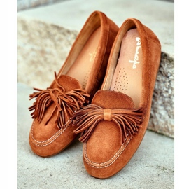 Damen Slipper Maciejka Leder Camel 04830 braun 1