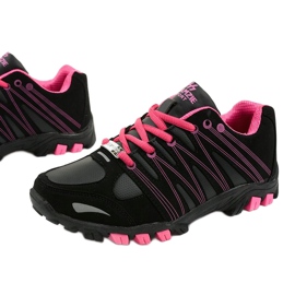 Schwarzes Damen-Sport-Trekking W118 rosa 1