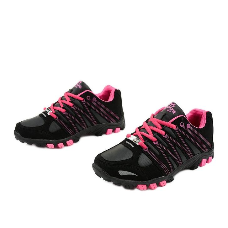 Schwarzes Damen-Sport-Trekking W118 rosa 2