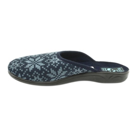 Velours-Hausschuhe Adanex 25405 Marineblau navy blau 1