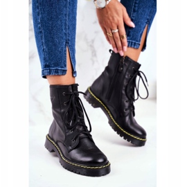 Damenstiefel Glany Workers Maciejka Schwarz 01609-33 / 00-6 1