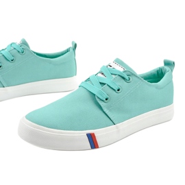 Grüne klassische Damensneaker T-1743 1