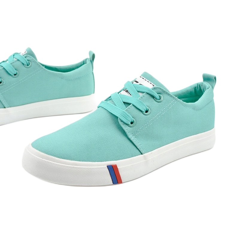 Grüne klassische Damensneaker T-1743 1