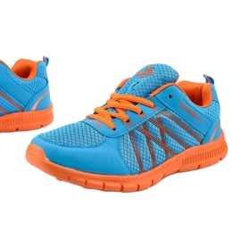 Sport Damen Laufschuhe W127 blau orange 1