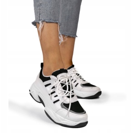 Schwarze modische Sportschuhe BH-001 weiß 2