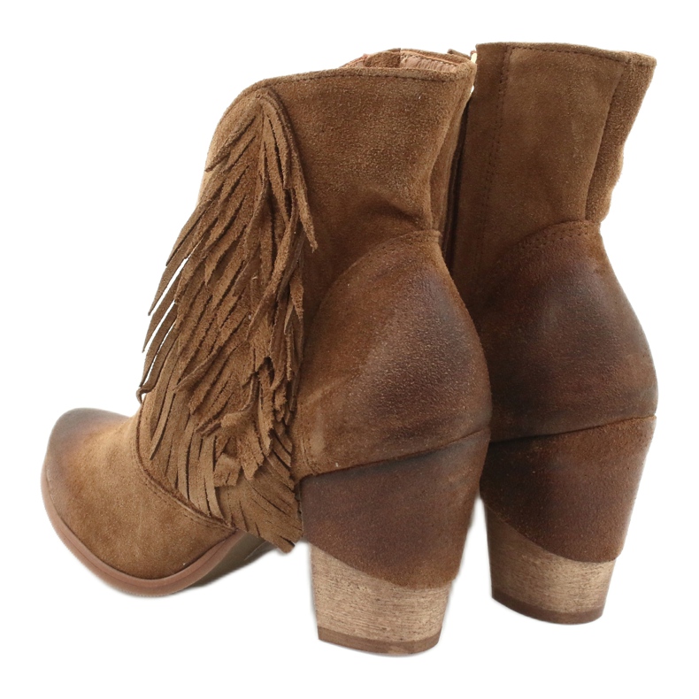 EXQUISITE 1196 Camel Wildleder Cowboystiefel braun 3