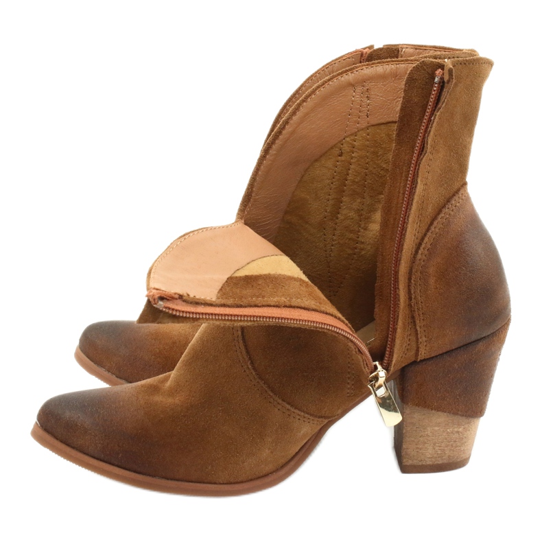 EXQUISITE 1196 Camel Wildleder Cowboystiefel braun 4
