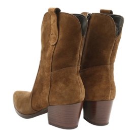 Gamis 4009 Cowboystiefel aus Wildleder braun 3