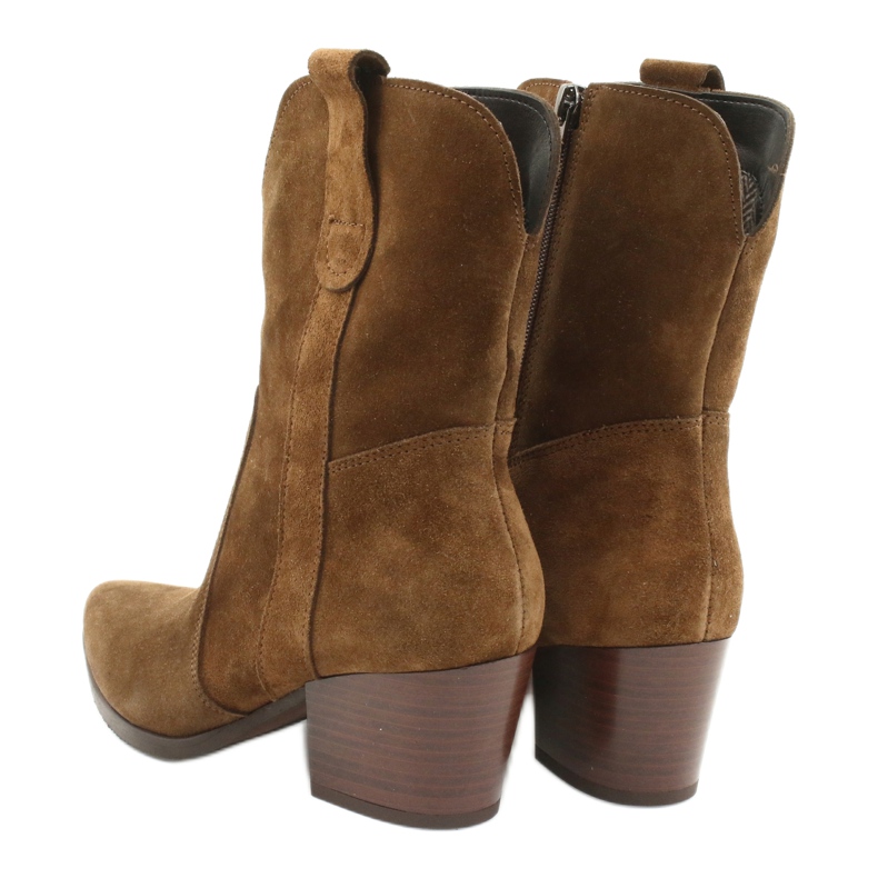 Gamis 4009 Cowboystiefel aus Wildleder braun 3