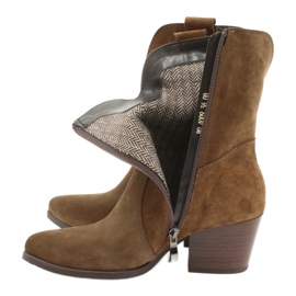 Gamis 4009 Cowboystiefel aus Wildleder braun 4