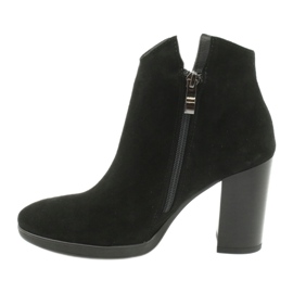 Gamis Leder-Wildleder-Stiefeletten 4018 schwarz 1