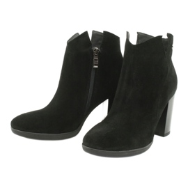 Gamis Leder-Wildleder-Stiefeletten 4018 schwarz 2