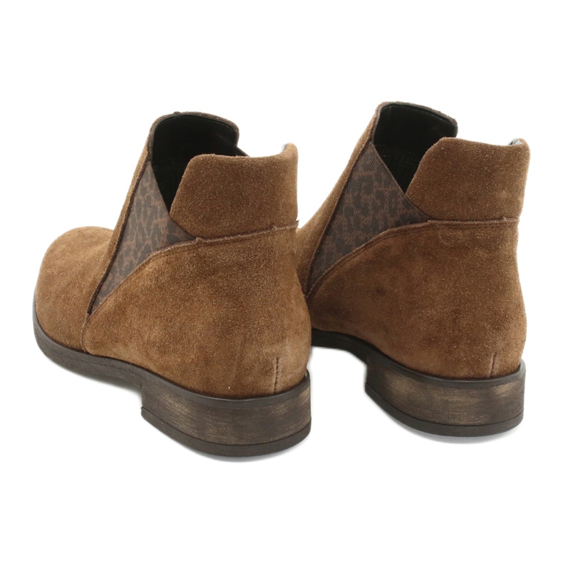 Gamis Wildleder-Slip-On-Stiefeletten 4036 braun 5