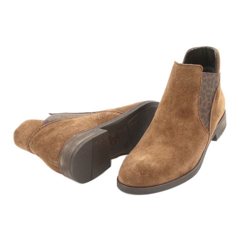 Gamis Wildleder-Slip-On-Stiefeletten 4036 braun 3