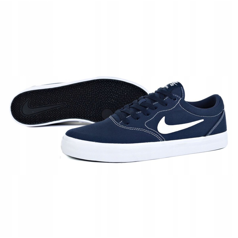 Nike Sb Charge Cnvs M CD6279-402 Schuhe weiß navy blau 1