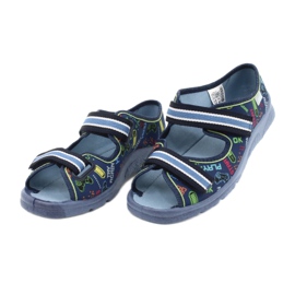 Befado Kinderschuhe 969Y161 marineblau mehrfarbig 3