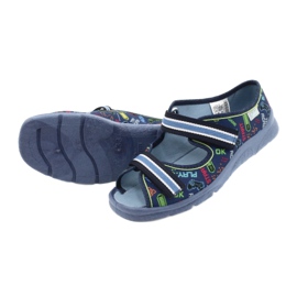 Befado Kinderschuhe 969Y161 marineblau mehrfarbig 4