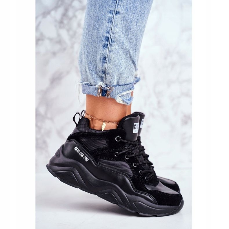 Damen Sportschuhe Big Star Schwarz GG274644 1