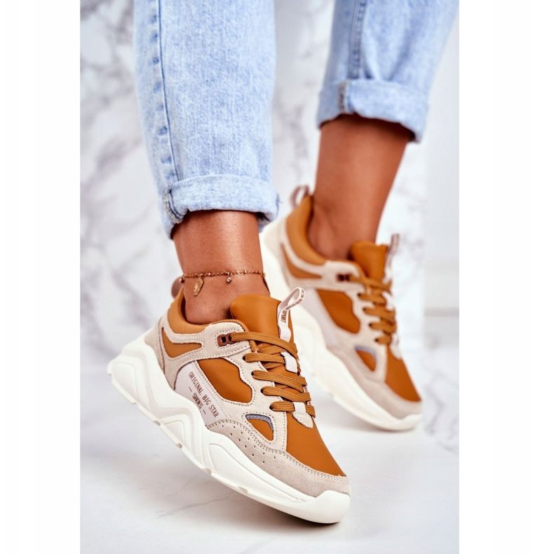 Damen Sneaker Big Star Beige GG274653 1