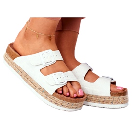 Damen Hausschuhe Big Star Weiß FF274665 mehrfarbig 3