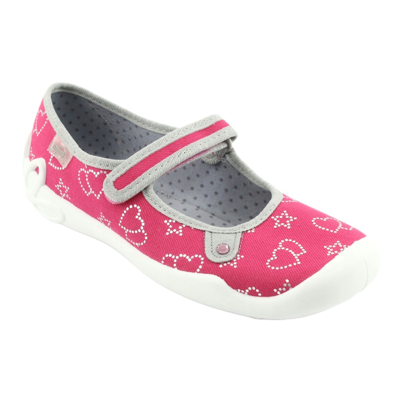 Befado Kinderschuhe 114Y310 rosa silber- grau 2