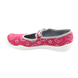 Befado Kinderschuhe 114Y310 rosa silber- grau 3