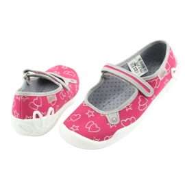Befado Kinderschuhe 114Y310 rosa silber- grau 4