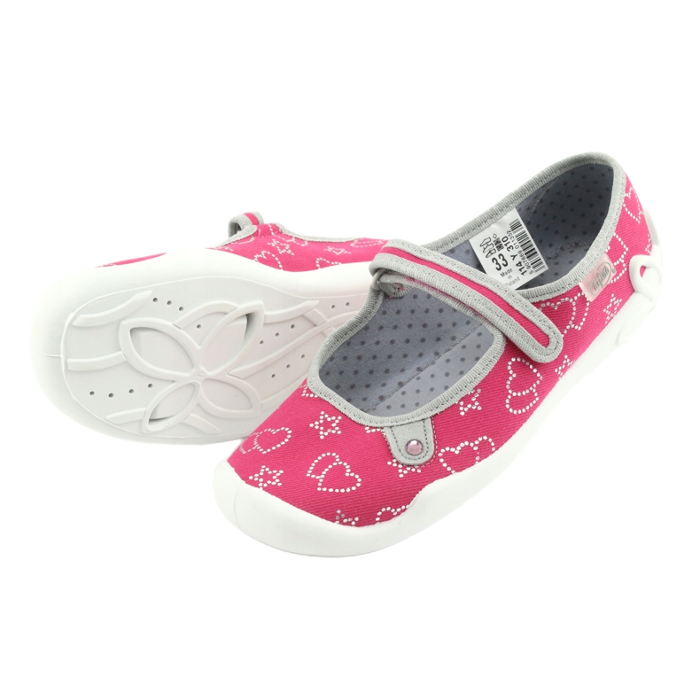 Befado Kinderschuhe 114Y310 rosa silber- grau 5