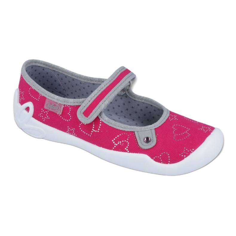 Befado Kinderschuhe 114Y310 rosa silber- grau 1