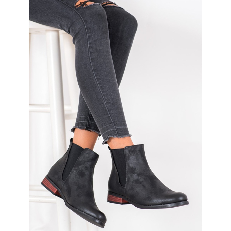Goodin Schwarze Chelsea-Stiefel 2