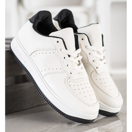 SHELOVET Turnschuhe auf Paltform weiß 1