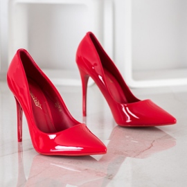 Queentina Lackierte rote Pins 1